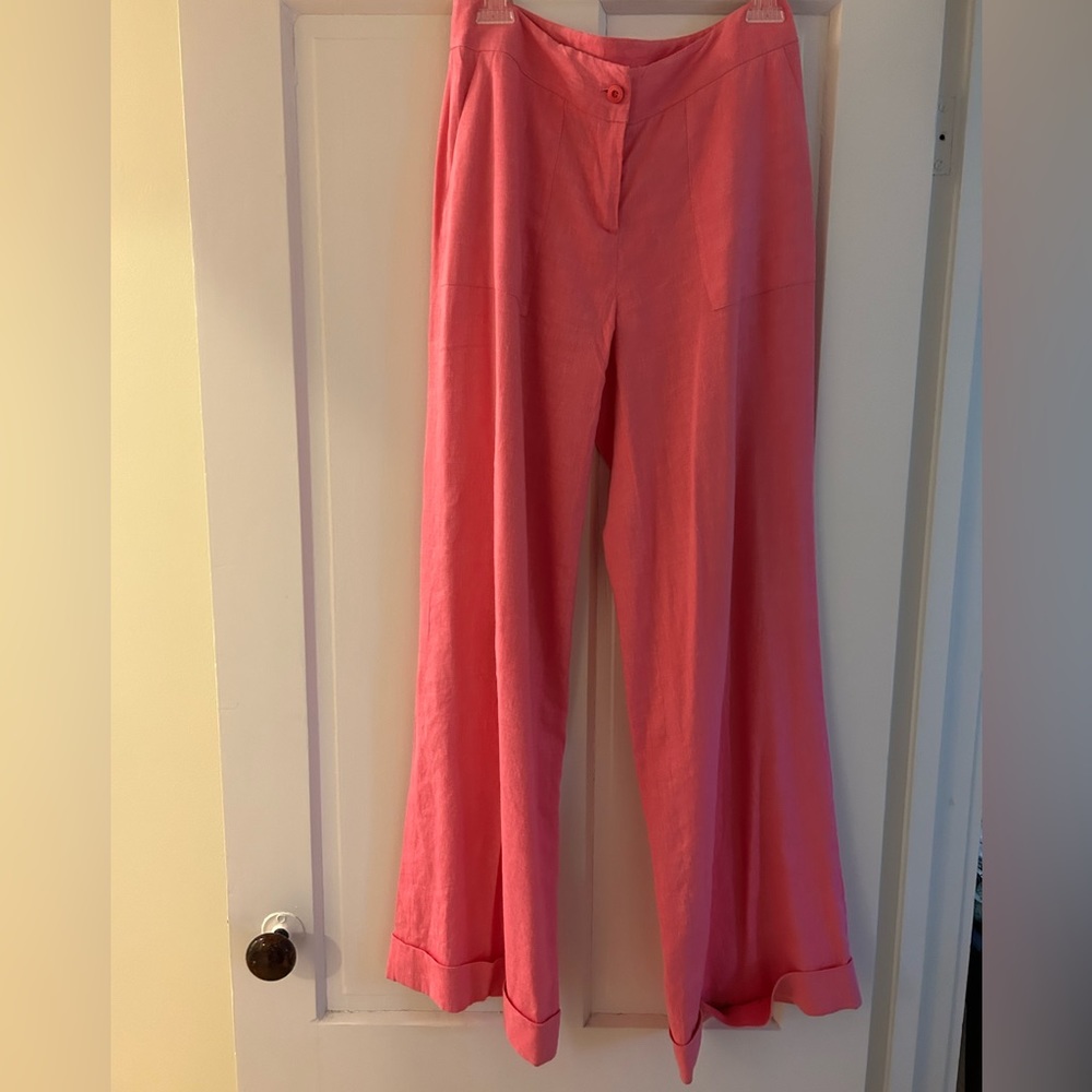 Lily Pulitzer hot pink cuffed pants